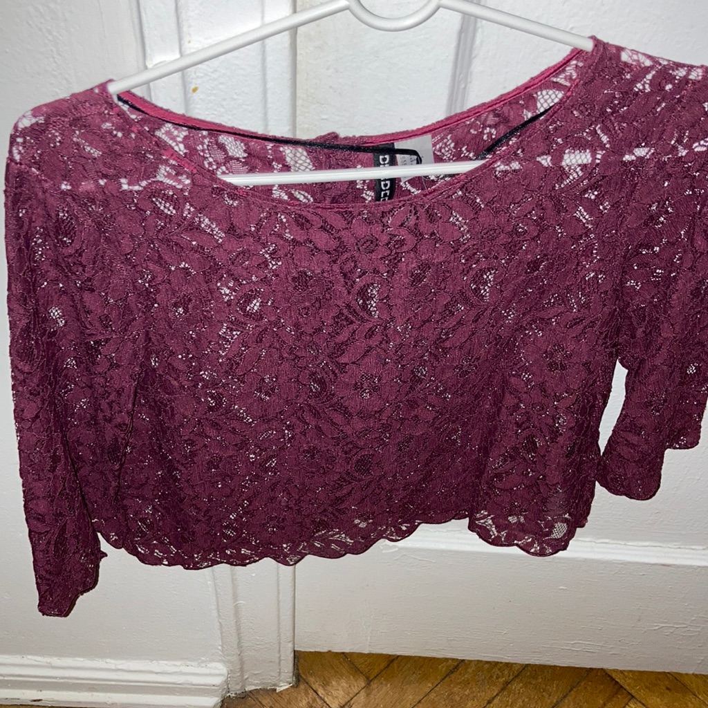 Beautiful Burgundy Lace Top New With Tickets Beautiful Burgundy Lace Top New With Tickets